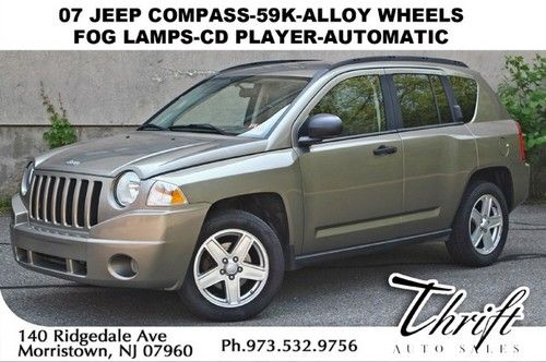 07 jeep compass-59k-alloy wheels-fog lamps-cd player-automatic