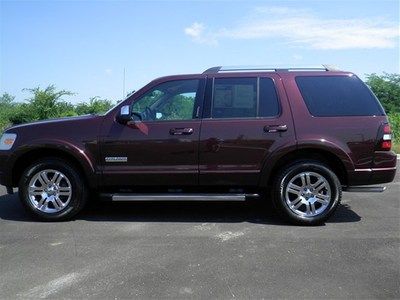 Limited 4.6l 4x4 dark cherry 3rd row seating leather tow package 105k chrome 18"