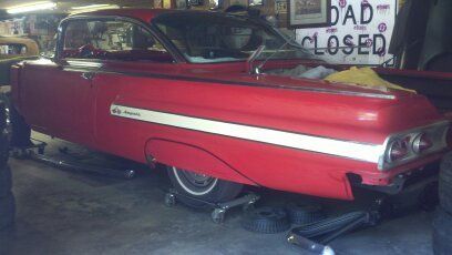 1960 impala frame off 2dr hardtop project rust free
