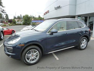 New 2013 cayenne - dark blue matallic / luxor beige lease me shipping special