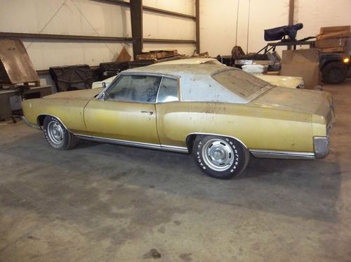 1971 chevrolet monte carlo 350 5,9000 miles barn find  project  muscle car