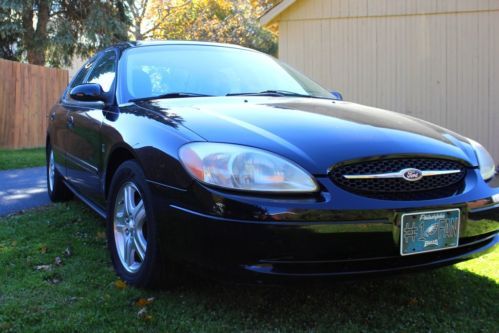 2001 ford taurus sel black w/ black leather int., all power, sunroof, low miles