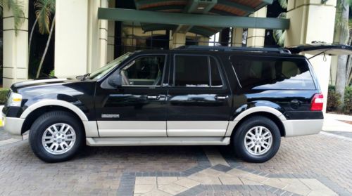 2007 ford expedition el eddie bauer,3rd row,mint,extended,new tires,no reserve