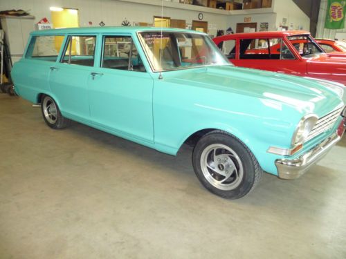 1964 chevy nova wagon -  turquoise