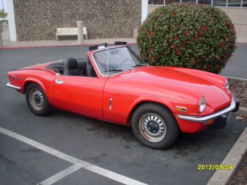 1971 triumph spitfire 71 candy apple red convertable