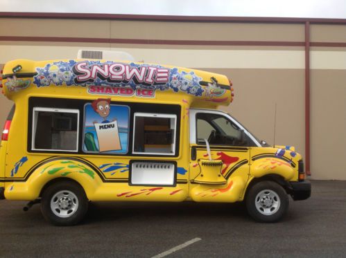 2011 snowie bus food truck ice cream truck sno cone shaved ice