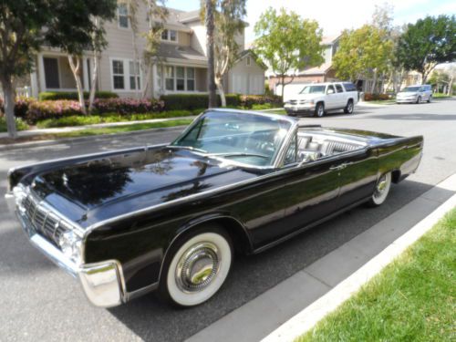 1964 lincoln continental convertible factory air- power everything no reserve!!!