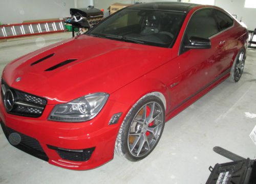 2014 c63 507 edition $89k msrp loaded with all options rare color combo red