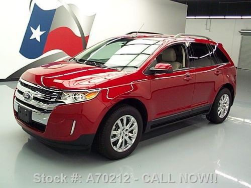 2012 ford edge sel ecoboost htd leather rear cam 7k mi texas direct auto