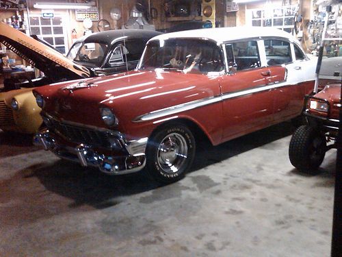 1956 chevy belair,after market a/c new 3 speed standard transmission