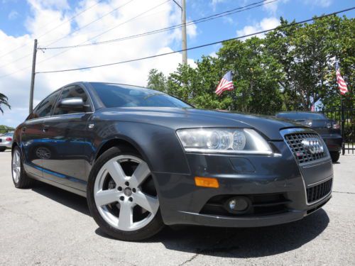 07 audi a6 4.2 quattro s-line awd v8 xenons leather sunroof 1-owner clean carfax