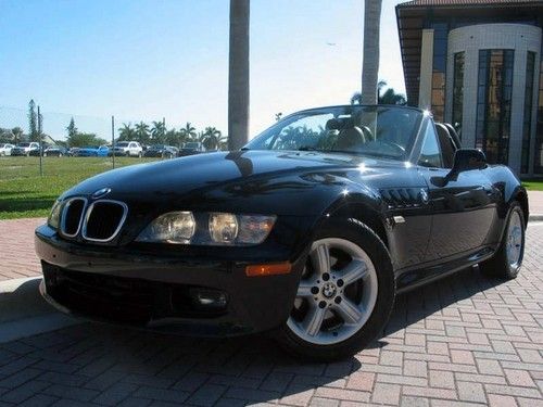 2001 bmw z3 2.5i roadster convertible  5 speed leather florida car