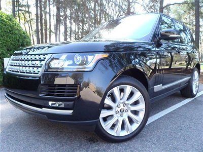 2013 range rover supercharged, black, ivory, dvd, low miles, ready