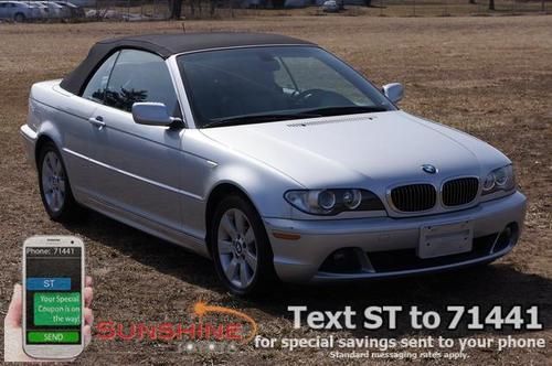 2006 bmw 3 series 325ci convertible, leather, clean carfax, low miles, like new