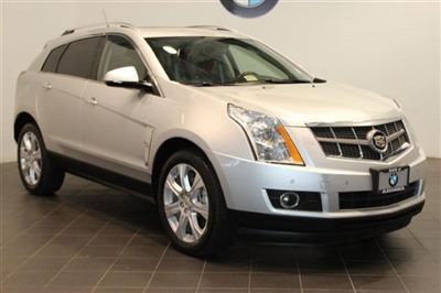 2010 silver cadillac srx awd navigation leather sunroof 4dr premium collection