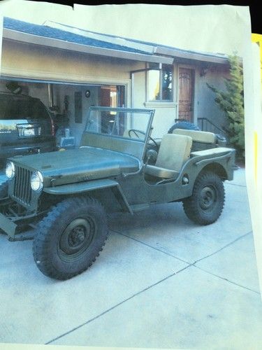 1947 cj2 willy jeep military clone