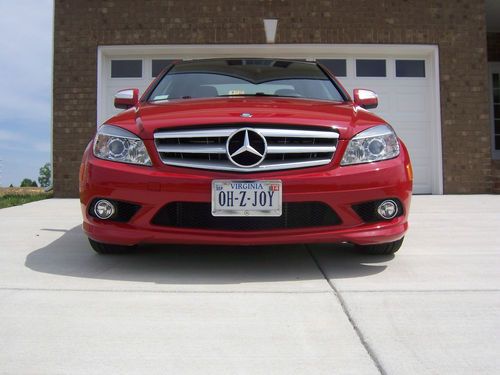 2008 c350 sport sedan color combo mars red / black mb tex with only 44k miles!