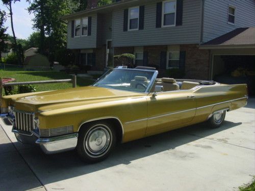 Convertible 1970 cadillac de ville - summer time is here -  $14,000