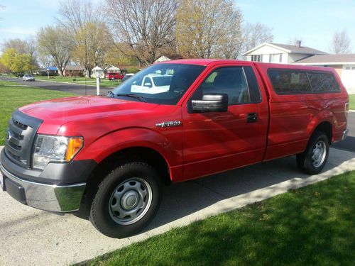 2012 ford f-150 xl plus like new 1000 miles leer cap red auto 2 wheel drive