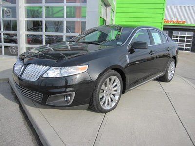 Black lincoln mks nav leather heated ac seats all power pana roof clear title