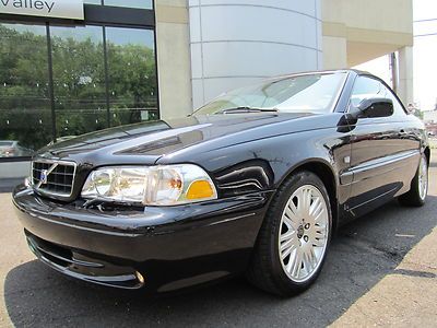 2004 volvo c70 ht convertible 47k turbo clean loaded leather wood warranty lqqk!