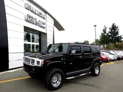 2005 hummer h-2 black beauty chrome 18in wheels with brand new tires ! spotless