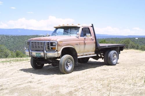 1981 ford f-350 flatbed 1 ton 460 manual 4x4 gooseneck colorado pickup truck