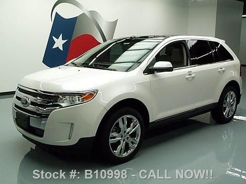 2011 ford edge limited pano sunroof nav htd leather 29k texas direct auto
