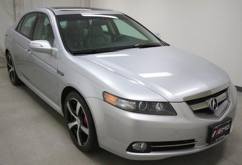 07 silver acura tl types 3.5l vtec v6 auto navigation sunroof leather we finance