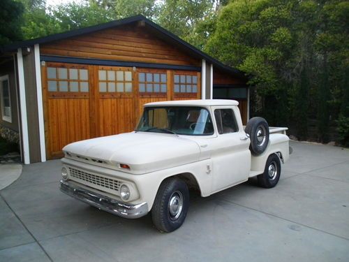 1963 chevrolet shortbed stepside 4 speed pickup truck california driver chevy