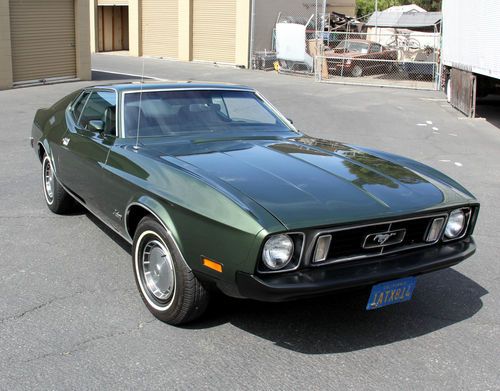 1973 mustang sportsroof fastback restored 2 owner california car