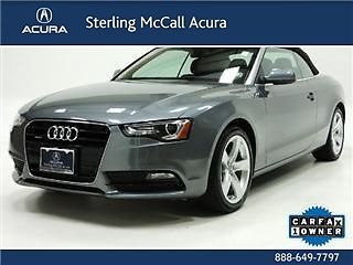 2013 audi a5 2.0t cabriolet leather hetaed seats cd bluetooth sirius warranty!