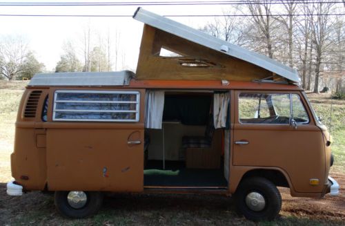 73 vw camper with pop up roof