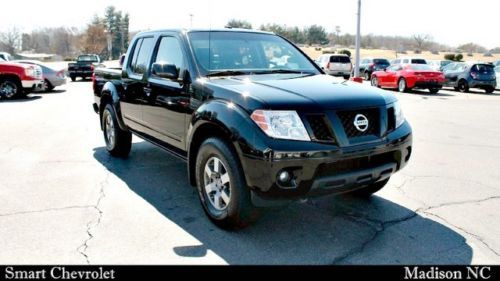 2009 nissan frontier 4wd crew cab swb auto pro-4x, carfax certified leather