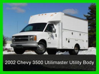 2002 chevy express 3500 utilimaster walk-in plumbers / electricians utility body