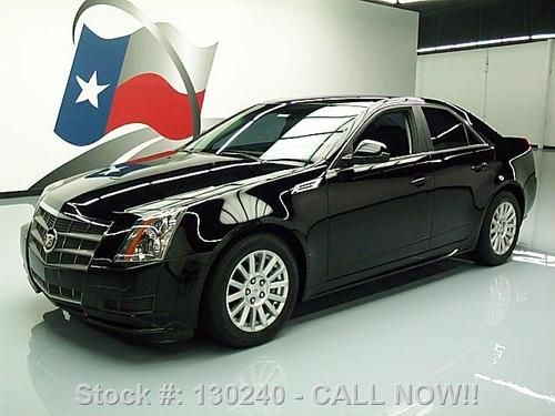 2010 cadillac cts 3.0l v6 htd leather blk on blk 25k mi texas direct auto