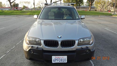 Bmw x3 suv, 2004, fully loaded, silver, hitch, roof rack