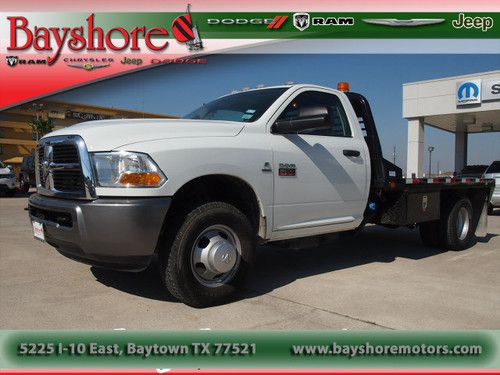 2011 ram chassis/cab with 11 ft flat bed goose neck hook up manual transmission