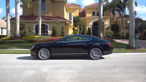 Bentley continental gt 'speed'....one owner, blk/blk, as-new, warranty!!