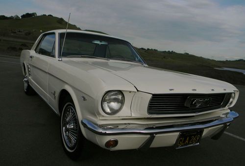 1966 ford mustang coupe 289 california car ac ps at pony int tint "no reserve"