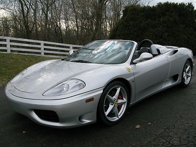 2001 ferrari 360 spider f1 only 9k miles fresh service and new tires high option