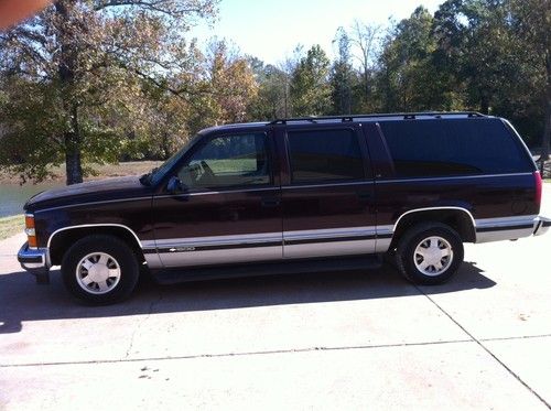 1996 chevrolet suburban 2wd southern truck third row extended tahoe. nice!