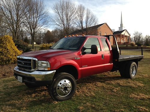 2003 ford f450 4wd 4x4 low miles great shape commercial truck  class 5 hitch