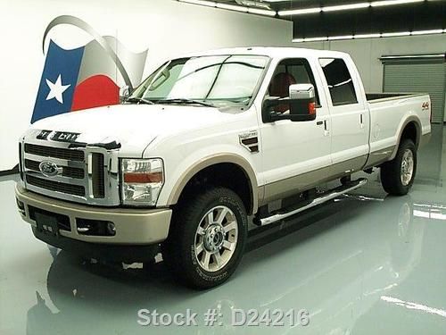 2008 ford f-350 king ranch crew 4x4 longbed diesel 69k texas direct auto