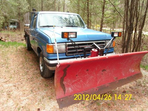 1987 ford f-150 base standard cab pickup 2-door 4.9l western power angle plow