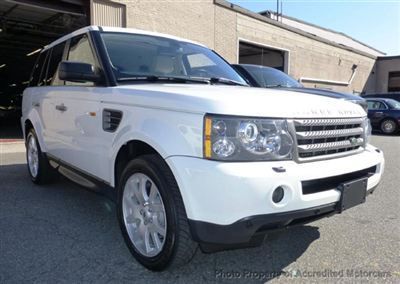 2007 range rover sport white,nav,navigation,heated seats,low miles only 62k mile