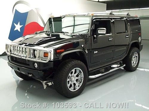 2007 hummer h2 4x4 sunroof nav dual dvd 20's only 68k texas direct auto