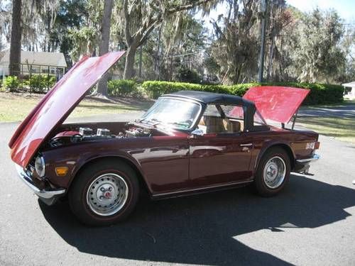 1973 triumph tr6 with factory overdrive and hardtop!