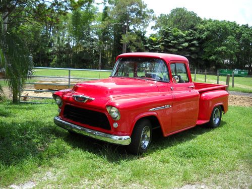 1955 chevy 3100 short bed pick up truck 383cid w/ 700 r4 trans