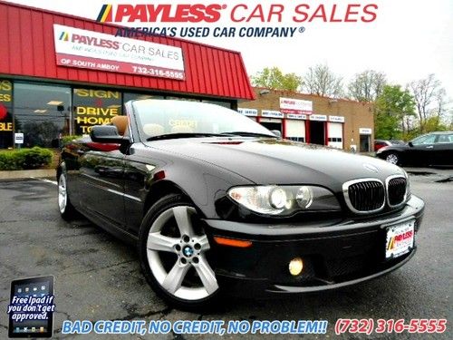 Saddle leather  black convertible 2.5 i6 24v abs clean power heated memory seats